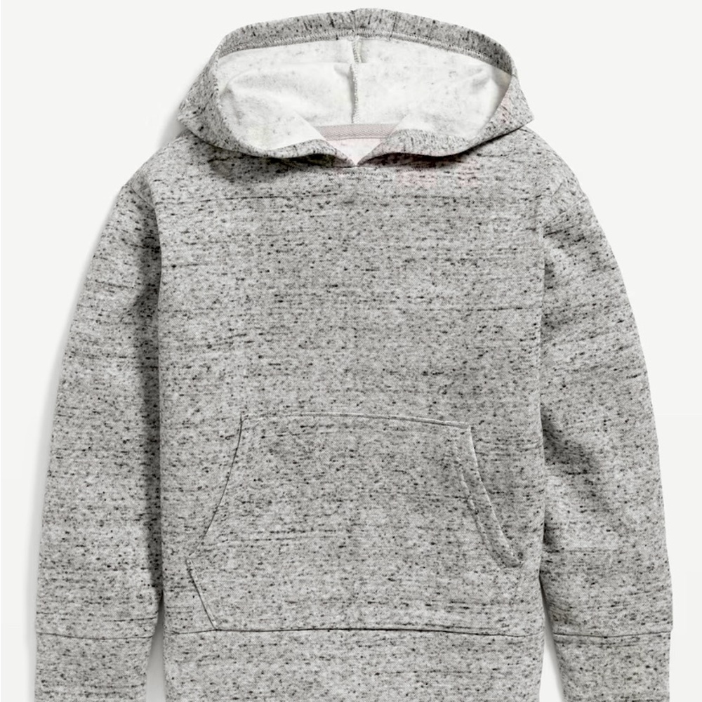 Old Navy Boys Size XL Heather Gray Fleece Hoodie Warm